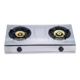 2 Burners Stainless Steel 710mm Length 100-120 Brass Burner Cap Gas Cooker/Gas Stove