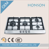 Auto Ignition Stainless Steel Cast Iron Gas Hob