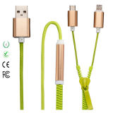 2 in 1 Zipper Charger Cable