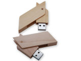Cylindrical Wooden USB Flash Drive (PZW224)