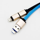 OTG USB 2 in 1 Data Cable USB Charger Cable for Mobilephone (LC-CB1001)