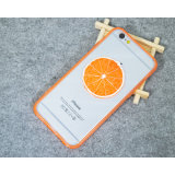 Wholesale Mobile Phone Accessories TPU+ Acrylic Fruit Case Cell Phone Cover for iPhone 4/5/6/6plus