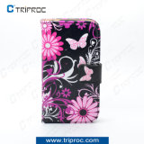 OEM Beautiful Printing Leather Cell Phone Cover for Samsung Galaxy S4 (Butterfly 05)