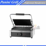 Single Sandwich Grill with Grooved and Flat Plate