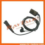 Ear Bone Microphone Earpiece with Large Ptt Connector for Sepura STP8000 STP9000