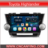 Pure Android 4.4 Car GPS Player for Toyota Highlander with A9 CPU 1g RAM 8g Inand 10.1