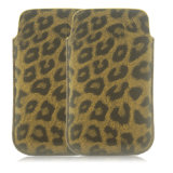 Leopard PU Slim up Universal Mobile Cell Phone Case for iPhone & Samsung