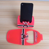 Custom Mobile Phone Holder Hockey Sport Game Gifts PVC Rubber Phone Holder