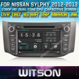 Witson Car DVD Player for Nissan Sylphy 2012-2013 with Chipset 1080P 8g ROM WiFi 3G Internet DVR Support