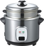 Straight--Steel-Housing Electric Rice Cooker, Without/With Steamer. Model R-14
