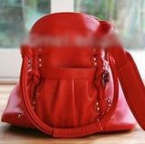 Red PU Lady Camera Bag (W1219)