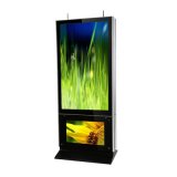 55 Inch Standing Dual Screen Advertising Large LCD Display