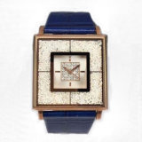 Custom Genuine Leather Lady Wrist Watch Lw-07b