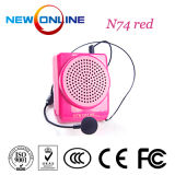 Mini Portable Waistband Voice Booster Amplifier Red