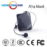 Portable Waistband Microphone Amplifier N74 Black