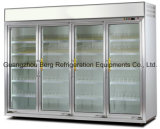 Commercial Glass Door Supermarket Display Refrigerator for Fruits and Vegetables