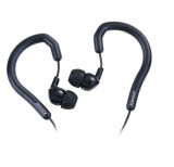 Black Stereo in Ear Headphone Earphone Earhook for Mobile Phone