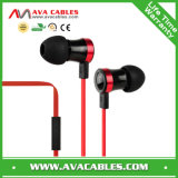 Comfortable Metal Flat Wire Earphone with Micphone and Super Bass