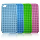 Cross Texture TPU Soft Cellphone Cover for iPhone 4G/4GS