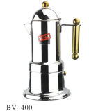 4cup Gold Stainless Steel Moka Espresso Coffee Maker