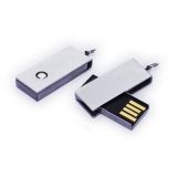 Mini Silver Swivel USB Flash Drive