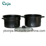 Kitchenware 26cm Deep Carbon Steel Pasta Pot with Non-Stick Coating