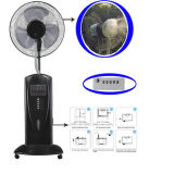 16inch Cooling Adjustable Stand Mist Fan in Foshan