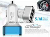 5.1A 3 Ports USB Car Charger with Aluminum Case