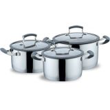 Tri-Ply Cookware Lishi Stainless Steel Cooking Pot Soup Pot Hotel Supplies/ Kitchen Utensil
