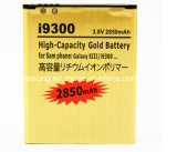 Galaxy S3 Battery I9300 Battery High Capacity Gold 2850mAh Replacement Li-ion Golden Battery for Samsung Galaxy S3 Siii I9300 I747 T999 L710