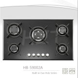 Top Quality! 5 Burner 90cm Built-in Tempered Glass Gas Cooker/Gas Stove/Gas Burner