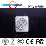 Portable Waistband Teaching Amplifier Microphone N74 White
