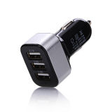 Three in One 2.1A 2.0A 1.0A USB Car Charger for iPhone Sumsung and HTC iPad Other Mobile Phones
