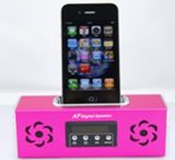 Mini Loudspeaker with FM Radio and with iPhone Socket and TF, USB, Supporting iPad ,Cell Phone, Desktops and Laptops etc.