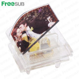 Freesub Piano Shape Crystal Sublimation Crystal Photo Frame (BSJ16)