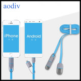 Portable 2 in 1 Noodles Cable. for Android and iPhone