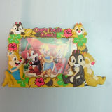 High Quality Plastic Promotional 3D PVC Cartoon Picture Frame (PF-A016)