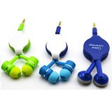 Promotion Retractable Earphones Earbuds for Christmas Gift