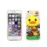 Wholesale Yellow Duck Holder TPU Acrylic Case Phone Cover for iPhone