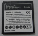 Li-ion Smart Mobile Phone Battery for HTC Evo 3D/Shooter, 3.7VDC
