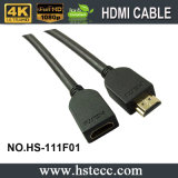 High Speed PVC Head HDMI M-FM Cable with Gold-Plated Connector