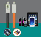Flat Charging & Data Sync Cable with Battery Shaped Indicator for iPhone 5
