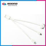 USB Cable with Lightning 8-Pin + Microusb + 30-Pin All in One
