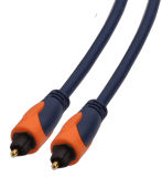 Double Colors Audio Toslink Cable Series Ax-F40A04 (orange with blue)