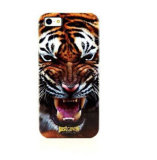 Tiger Design Crystal TPU Mobile Phone Cases for iPhone 5 Series
