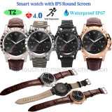 Bluetooth 4.0 Smart Watch with IPS Round Screen (T2)