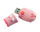 Rubber USB Flash Drive (RB-PIG)