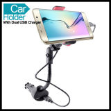 Built-in USB Charging Ports Car Mobile Cell Phone Mount Holder