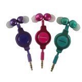 Lovely Retractable Earphones for Promotion
