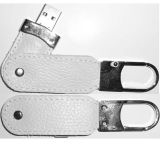 Custom Leather Swivel USB Flash Drive